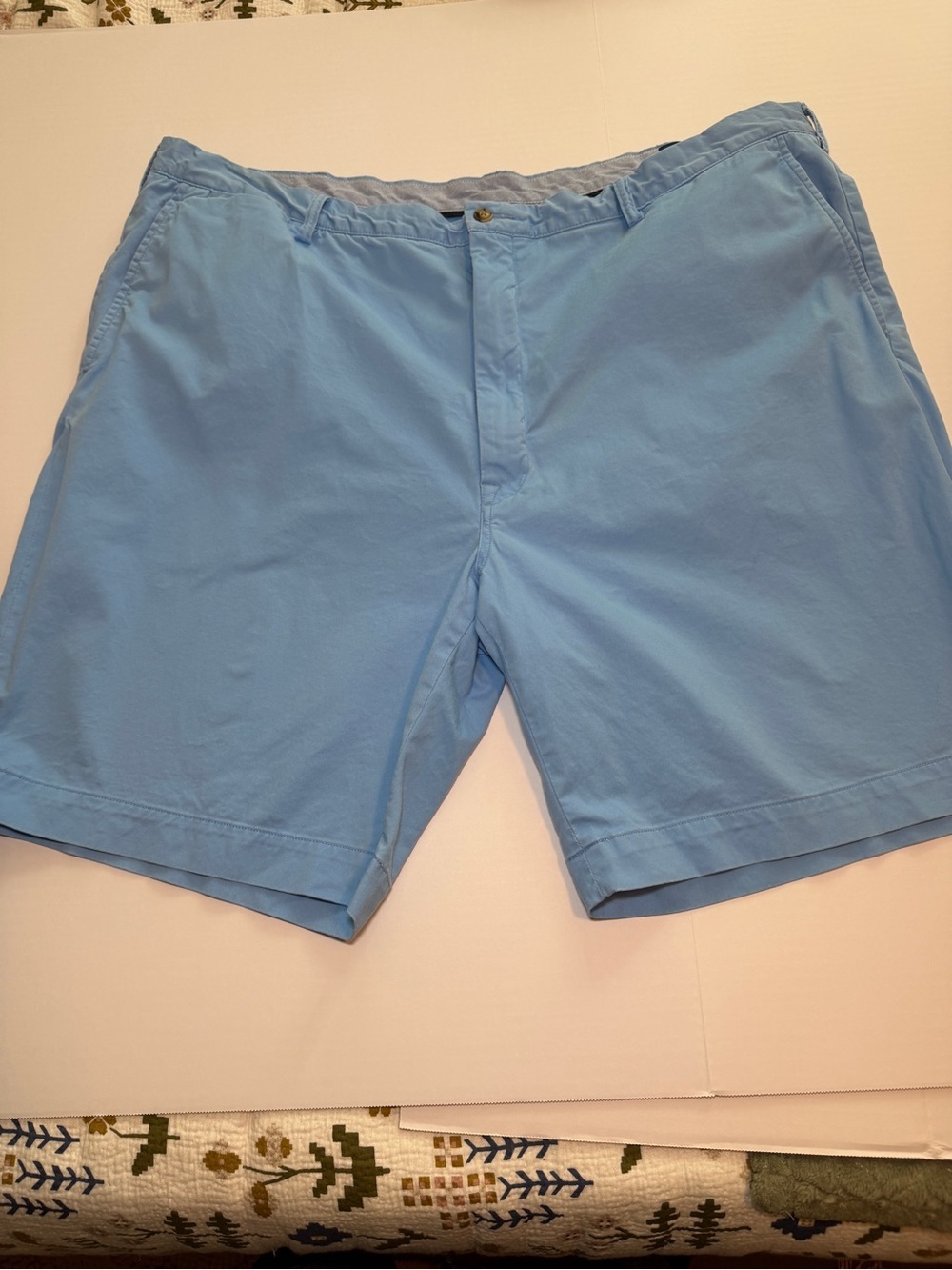 Polo by Ralph Lauren Sky Blue Flat Front Men's Shorts
